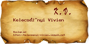 Kelecsényi Vivien névjegykártya