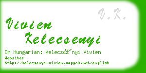 vivien kelecsenyi business card